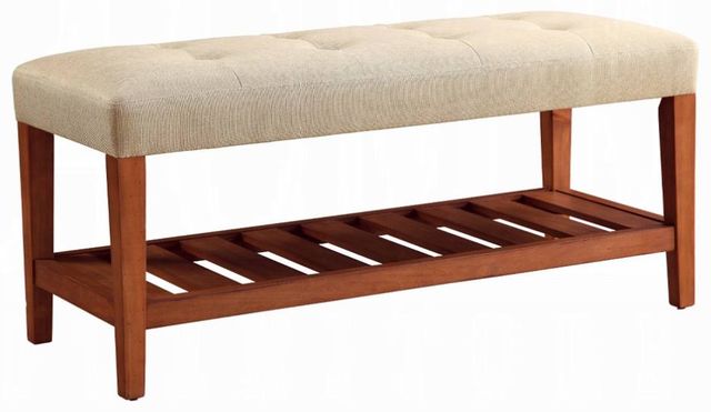 ACME Furniture Charla Beige/Oak Bench-0