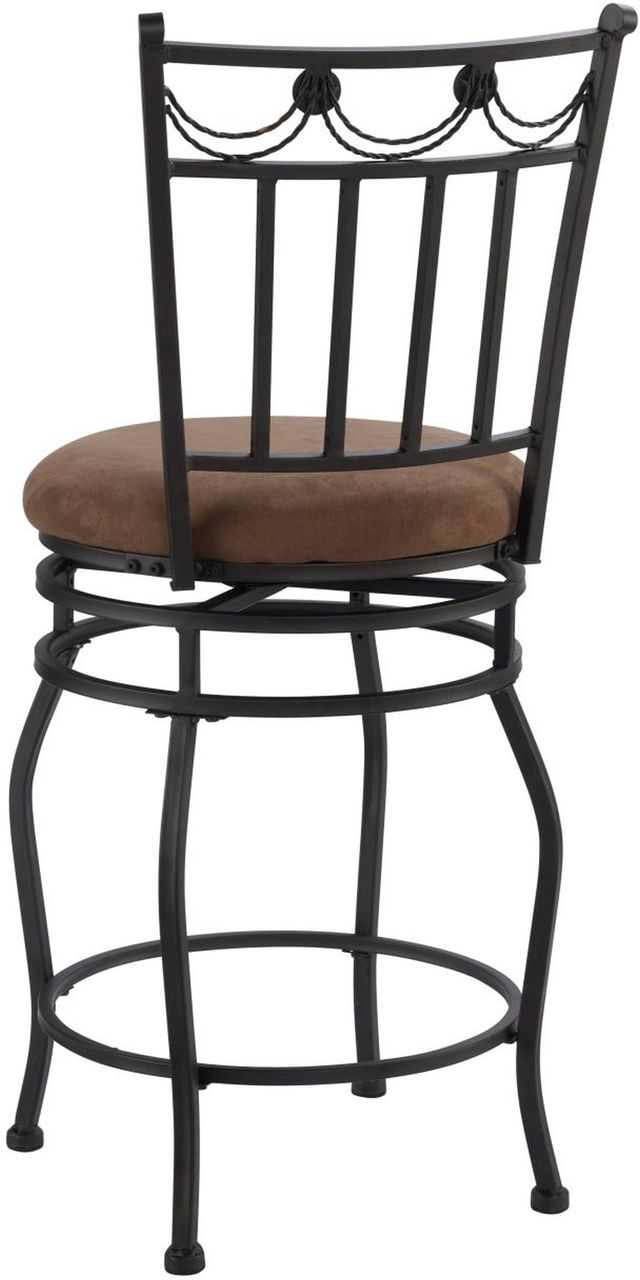 Linon Swag Brown Counter Stool-1