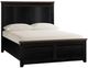 Jofran Inc. Madison County Vintage Black Queen Panel Bed-0
