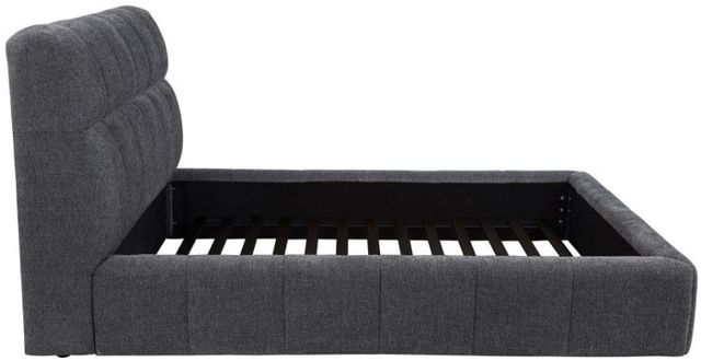 Coaster® Nollet Gray Eastern King Upholstered Platform Panel Bed-3