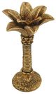 A & B Home Gold Polyresin Palm Tree Taper Holder-1