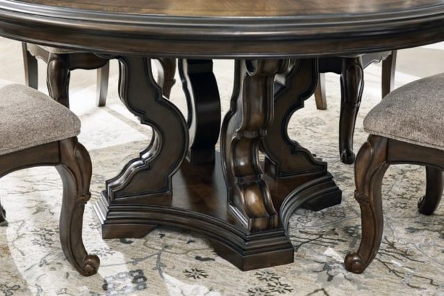 Signature Design by Ashley® Maylee Dark Brown 60" Dining Table-4