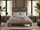 International Furniture Direct Parota III Barrel Brown Nightstand-1