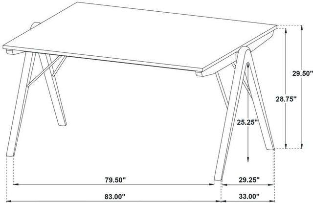 Coaster® Randolph 7-Piece Red Brown/Sheesham Dining Table Set-2