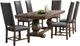 Elements International Gramercy 7-Piece Chocolate/Weathered Brown Rectangular Dining Set-0