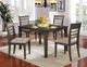 Furniture of America® Taylah 5-Piece Beige/Weathered Gray Dining Set-1