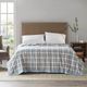 Olliix by True North by Sleep Philosophy Micro Fleece Blue Plaid Full/Queen Blanket-2