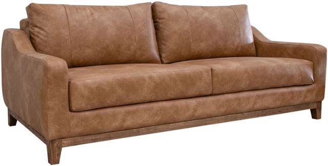 International Furniture Direct Olivio Cognac Sofa-0