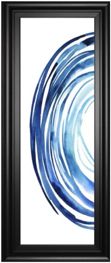 Classy Living Grace Popp Blue Vortex I Wall Art-0
