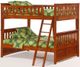 Night & Day Furniture™ Ginger Cherry Full/Full Bunk Bed-0