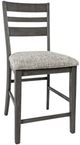 Jofran Inc. Altamonte Brushed Gray Ladderback Counter Stool-0