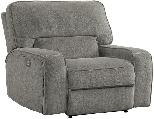 Mazin Furniture Borneo Mocha Power Reclining Chair with Power Headrest and USB Port-0