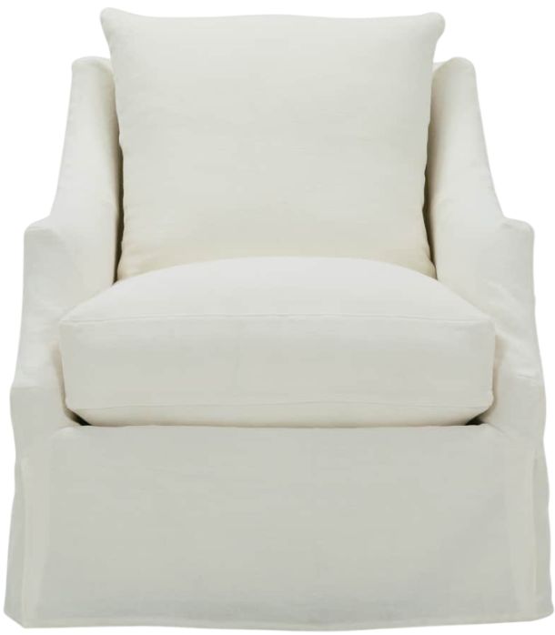 Rowe® Customizable Kara Slipcovered Swivel Glider Chair-1