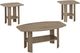 Monarch Specialties Inc. 3 Piece Dark Taupe Table Set-0