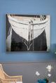 A & B Home Black/White Boat Wall Art-3