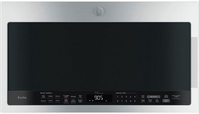GE Profile™ 2.1 Cu. Ft. Stainless Steel Over The Range Microwave