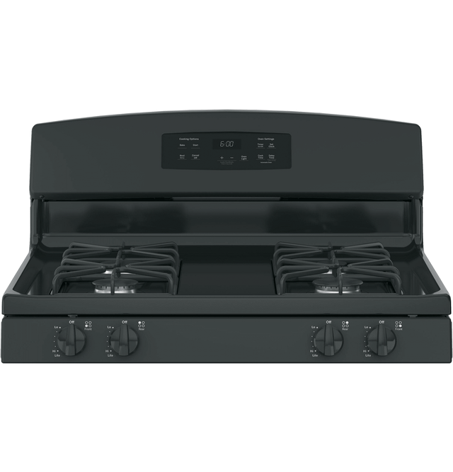 GE® 30" Black Freestanding Gas Range-2