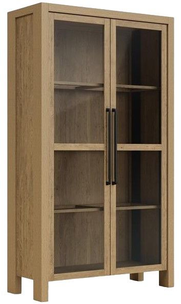 Riverside Furniture Davie Pale Oak Display Cabinet-0