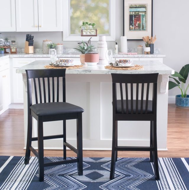 Linon Torino Black Mission Counter Stool-1