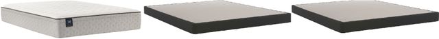 Sealy® Essentials™ Spring Deaton II Innerspring Faux Euro Top Soft King Mattress and Foundation Set-0