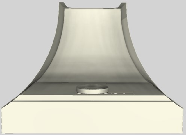 Vent-A-Hood® Designer Series 42" Biscuit Wall Mounted Range Hood-3