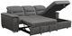 Mazin Furniture Alfio 2-Piece Gray Right-Arm Facing Pullout Sleeper Sectional and Hidden Storage Chaise-0