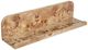 A & B Home Natural Brown Burl Wood Floating Wall Shelf-0