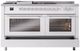 Ilve® Professional Plus II 60" White Pro Style Dual Fuel Range-4
