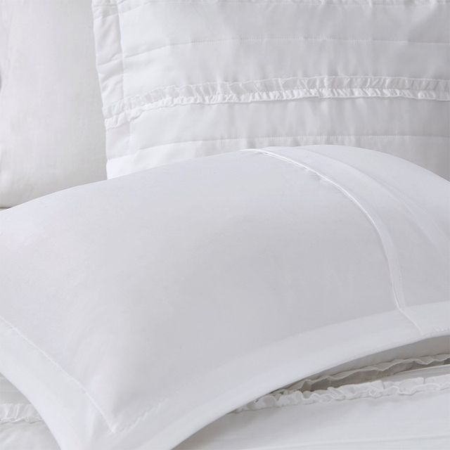 Olliix by Madison Park Celeste 4 Piece White King/California King 2-in-1 Duvet Set-4
