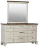 Steve Silver Co. Bear Creek White Smoke Dresser and Mirror-0