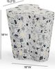 TOV Furniture Slab Black/White 18" Concrete Indoor/Outdoor Side Table-2