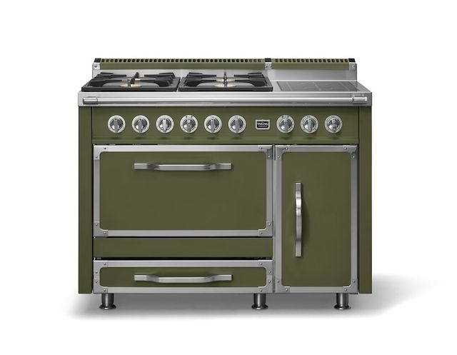 Viking® Tuscany 48" Martini Pro Style Dual Fuel Range with 2 Induction-0