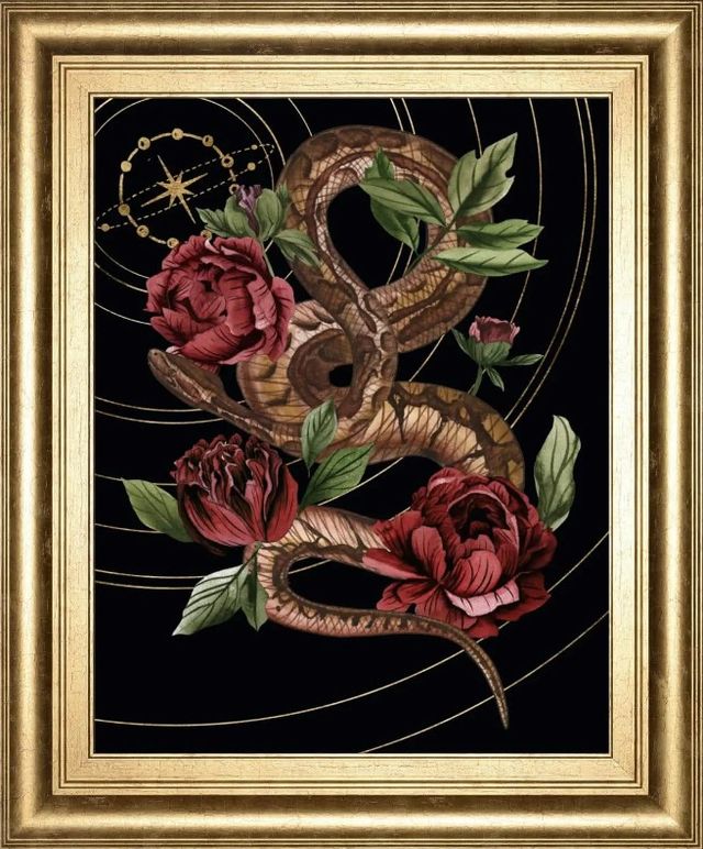 Classy Art Burn and Shine II by Melissa Wang Wall Art-0