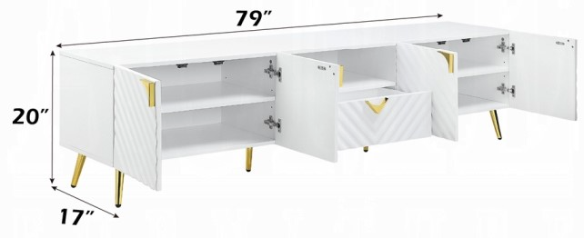 Acme Furniture Gaines TV Stand - Thumbnail 5