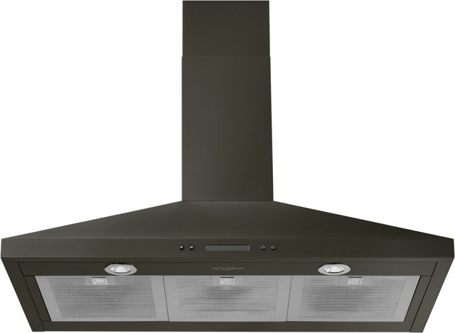 Whirlpool® 36" Black Stainless Steel Wall Mounted Range Hood-2