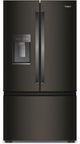 Whirlpool® 36" 23.4 Cu. Ft. Fingerprint Resistant Black Stainless Steel Counter Depth French Door Refrigerator -0