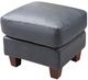 Leather Italia™ Georgetowne Traverse Ocean Blue Ottoman-1