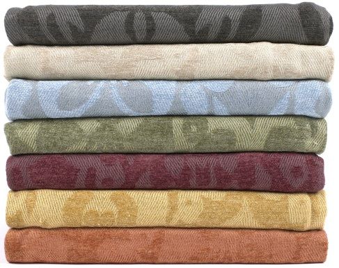 Surya Tristen Sky Blue 50"x70" Throw Blanket-3