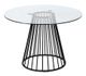 VIG Furniture Modrest Holly Black/Clear Dining Table-0