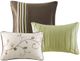 Olliix by Madison Park Serene 7 Piece Green California King Embroidered Comforter Set-4