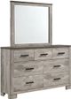 Elements International Millers Cove Gray Dresser and Mirror-0