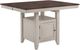TEI St. Pete Mocha Rectangular Gathering Table with Sand Base-0