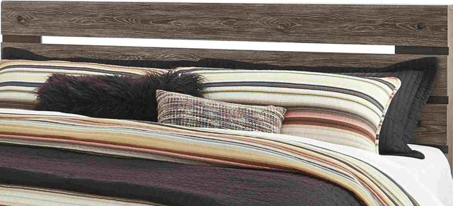 Signature Design by Ashley® Cazenfeld 4-Piece Black/Gray King/California King Panel Headboard Bed Set-1
