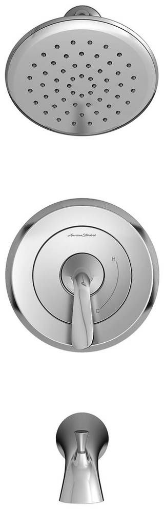 American Standard Fluent® Polished Chrome Tub and Shower Trim Kit with Pressure Balance Cartridge-0
