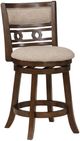 New Classic® Home Furnishings Gia Brown/Cherry 24'' Swivel Counter Stool-0