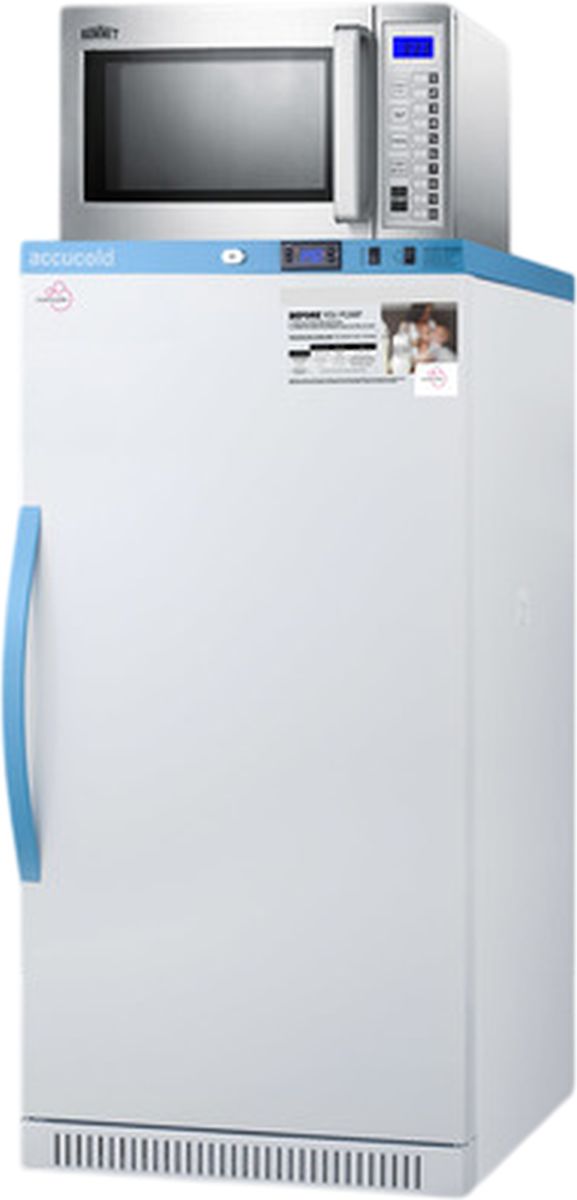 Accucold® MOMCUBE 8 Cu. Ft. White/Stainless Steel Breast Milk Refrigerator/Microwave Combination-3