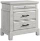 Bernards Bellamy Lane Whitewash 2-Drawer Nightstand-0