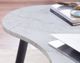 Steve Silver Co.® Kinsley Ebony/White Marble Kidney Shape Desk-4