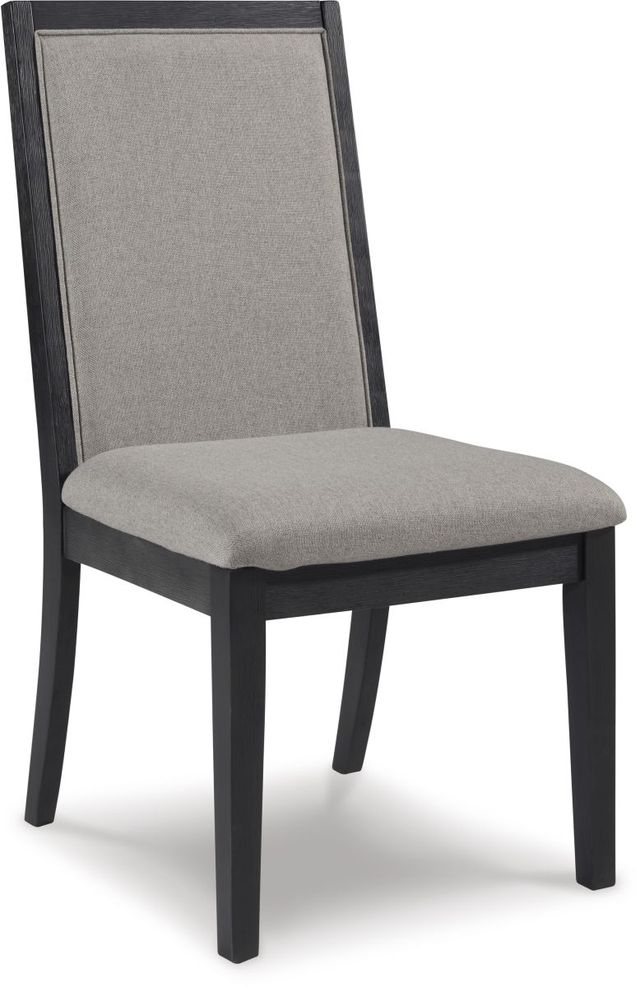 Signature Design by Ashley® Foyland Rich Brushed Black Dining Chair-0