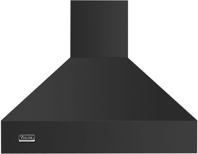 Viking® 5 Series 36" Cast Black Professional Chimney Wall Mounted Range Hood-0